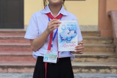 Bài dự thi Đại sứ văn hóa đọc tỉnh Ninh Bình năm 2026 của học sinh Nguyễn Quỳnh Thu lớp 6A trường THCS Giao An