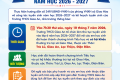 THÔNG BÁO TUYỂN SINH LỚP 6 NĂM HỌC 2026-2027