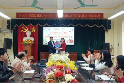 TRƯỜNG THCS GIAO AN TỔ CHỨC CHÚC MỪNG NGÀY QUỐC TẾ PHỤ NỮ 8/3